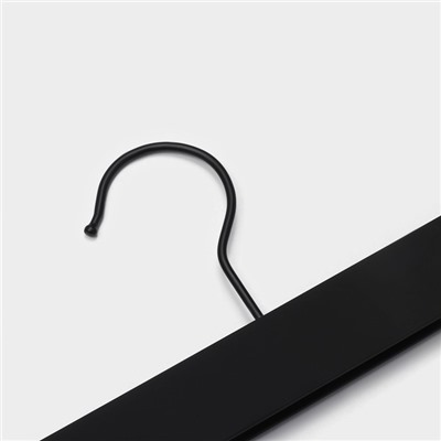 Вешалки для брюк и юбок LaDо́m Soft-touch, 32.5×13 см, 2 шт., с зажимами, чёрная