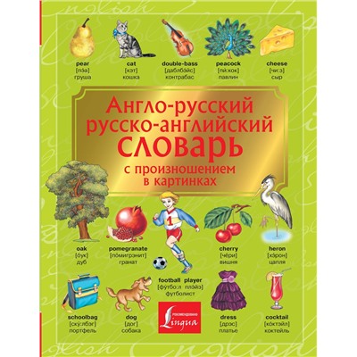 АСТ . "Англо-русский. Русско-английский словарь с произношением в картинках"