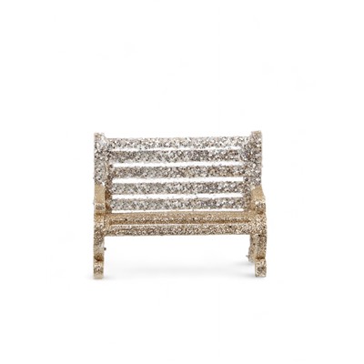 Ёлочное украшение «Праздничное сияние» скамейка, 7×9 см, золото