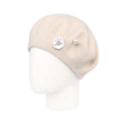 Берет женский Di Lana Юсонце Брошь-2