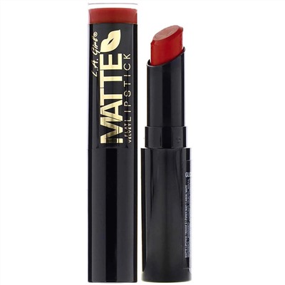 L.A. Girl, Губная помада Matte Flat Velvet, оттенок Bite Me, 3 г