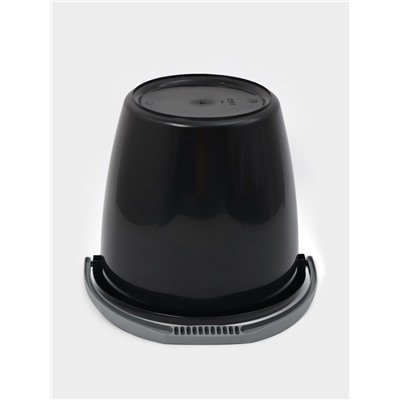 Ведро хозяйственное «Удачное.Эконом», 10 л, пластик, чёрное