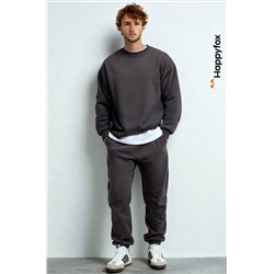 Мужской костюм оверсайз из футера трехнитки Happyfox