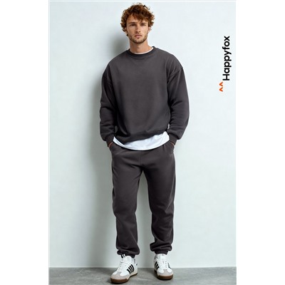 Мужской костюм оверсайз из футера трехнитки Happyfox