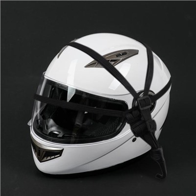 Стяжка для мотошлема, регулируемая 60-90 см, пластик, текстиль, пластик