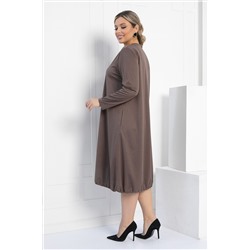 Платье Я жду тебя (кофе) П12313-15