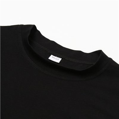 Футболка мужская MINAKU OVERSIZE FIT, размер 46, чёрная