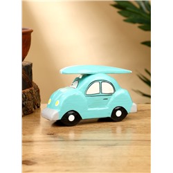 Сувенир «Машинка с серфом», 13×5×7 см, дерево, бирюзовый