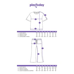 Комплект трикотажный для девочек: фуфайка (футболка), брюки