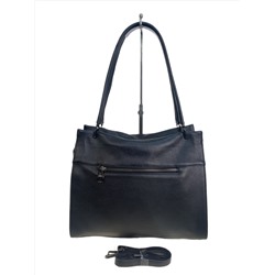 Женская сумка из натуральной кожи, цвет черный