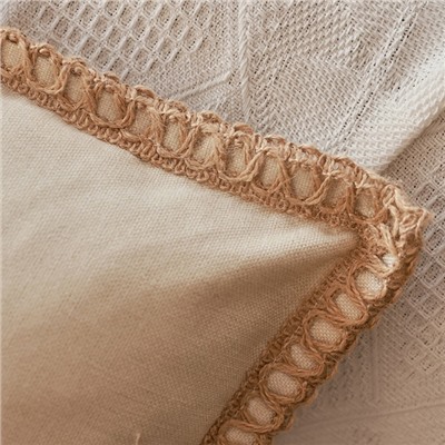 Наволочка декоративная с окантовкой SL Home «СофтЛайнс», 43×43 см, хлопок 100%