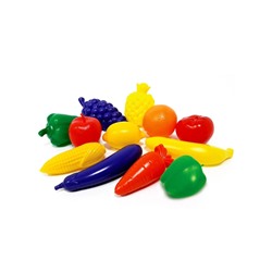 Игровой набор «Овощи, фрукты», 12 штук, МИКС