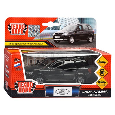 Машина металл LADA Kalina Cross 12 см, (дв, багаж) инерц., в коробке
