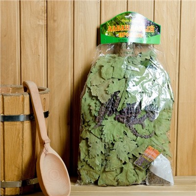 Веник для бани «Лавандовый прованс», дубовый, с лавандой