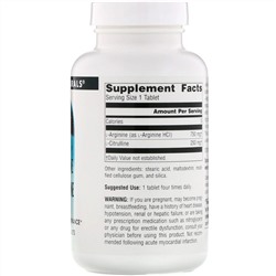 Source Naturals, Комплекс L-аргинина и L-цитруллина, 1000 мг, 120 таблеток