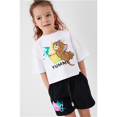 Фуфайка трикотажная для девочек (футболка) PLAYTODAY, 1240320