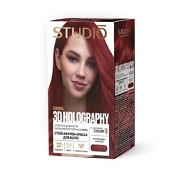 Стойкая крем-краска для волос Studio Professional 3D Holography 6.5 Рубиново-красный