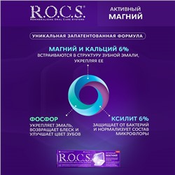 Зубная паста R.O.C.S. «Активный магний» 94 г