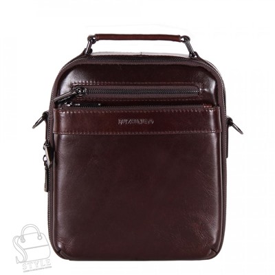 Сумка мужская кожаная  1602LG brown Fuzhibiao