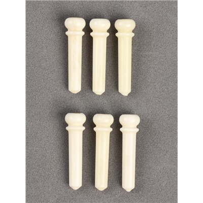 Набор фиксаторов струн Music life, 6 штук, белый, из кости