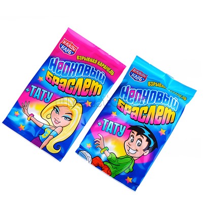 Взрывная карамель "Неоновый браслет" 1гр*36шт