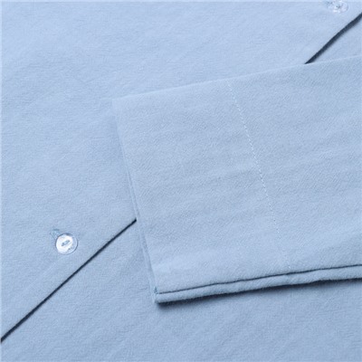 Пижама женская (рубашка, шорты) KAFTAN Basic, размер 40-42, голубая