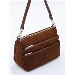 Сумка женская кожаная 8269PEF cocoa Polina&Eiterou  в Новосибирске