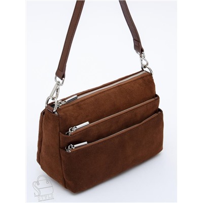 Сумка женская кожаная 8269PEF cocoa Polina&Eiterou  в Новосибирске