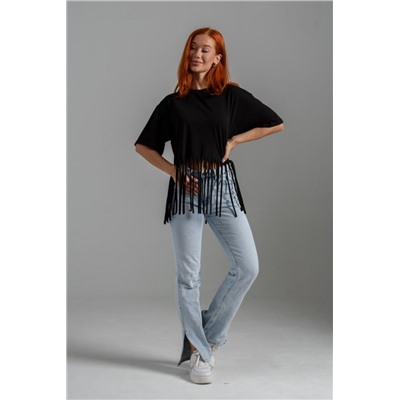 7478 Футболка женская (Черный)