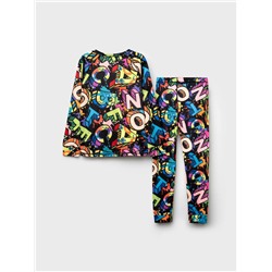 Термокомплект трикот. для девочек: фуфайка (футболка) с длин. рук, брюки