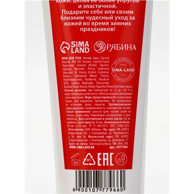 Подарочный набор косметики новогодний «Зимнего чуда», гель для душа 200 мл и крем для тела, URAL LAB