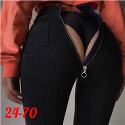 Джинсы на молнии