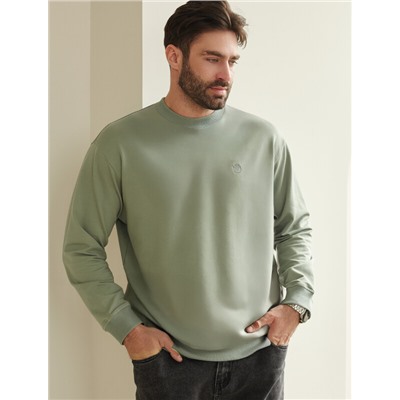 Джемпер из тонкого премиального футера с эластаном