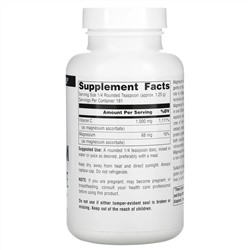 Source Naturals, аскорбат магния, 226,8 г (8 унций)