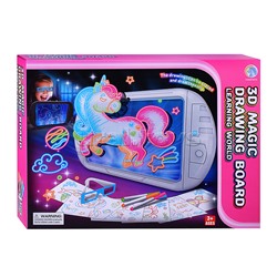 Доска для рисования "Единорог 3D" в коробке