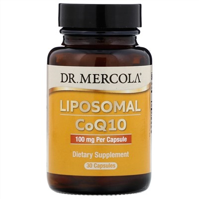 Dr. Mercola, липосомальный коэнзим Q10, 100 мг, 30 капсул