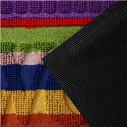 Коврик придверный Доляна Welcome, влаговпитывающий, с окантовкой, 40×60 см, цвет МИКС