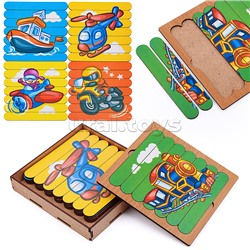 Пазлы-палочки "Транспорт" дер.