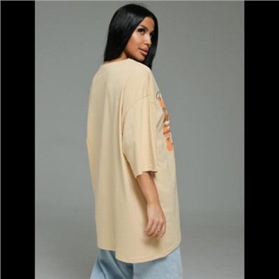 Футболка Амина (Бежевый матрёшка)