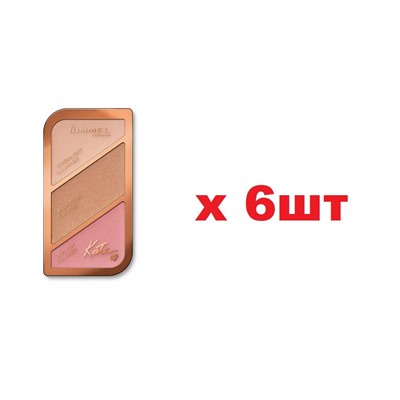Rimmel Палетка для контурирования лица Kate Sculpting 18,5г 001 6шт