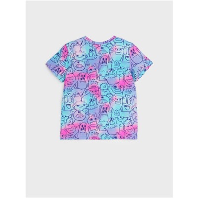 Фуфайка трикотажная для девочек (футболка)