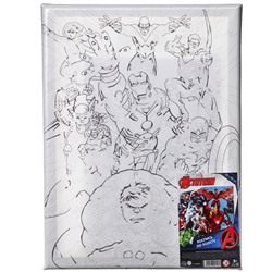 Картина по номерам на подрамнике 30×40 см, Мстители