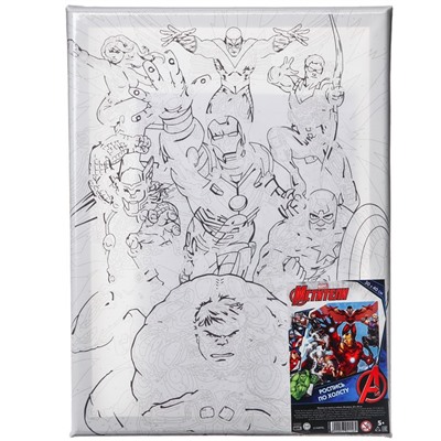 Картина по номерам на подрамнике 30×40 см, Мстители