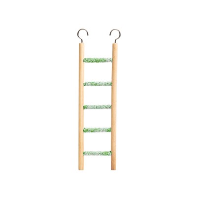 Игрушка для птиц «Лестница с минеральным покрытием» S, 23×8 см