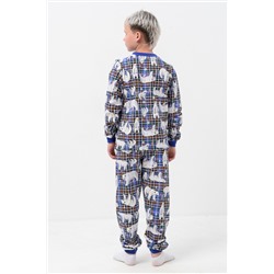 Пижама Умка футер начес детская синий