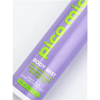 Мист для тела парфюмированный, 168 мл, аромат амбра, слива, жасминовая орхидея и мускус, PICO MICO