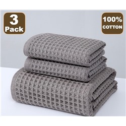 Комплект вафельных полотенец.