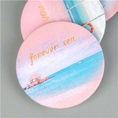 Зеркало карманное 7 см / CW419-4 /уп 12/480/