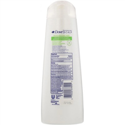 Dove, Dermacare Scalp, шампунь и кондиционер против перхоти «2 в 1», «Бодрящая мята», 355 мл (12 жидк. унций)