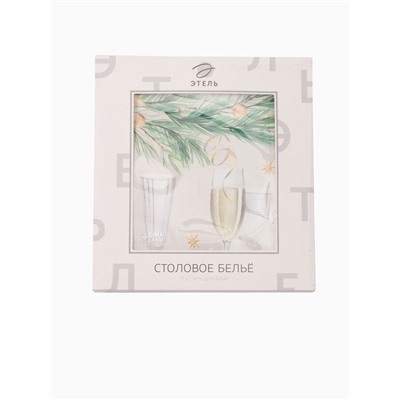 УЦЕНКА Скатерть Этель Spruce mood 150х180см +/-3см с ВГМО, 100%хл, саржа 190гр/м2